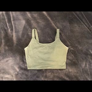 Olive Green Crop Top